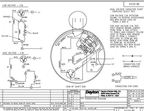 dayton capacitor start motor wiring diagram wiring diagram