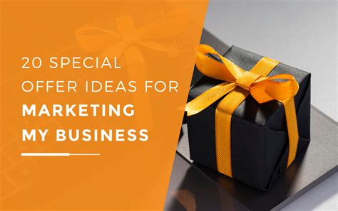 special offer ideas  marketing  business
