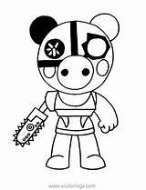 Roblox Piggy Coloring Pages Pokemon Robby sketch template