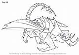 Dragon Train Draw Grimmel Step Drawing Tutorials Drawingtutorials101 sketch template