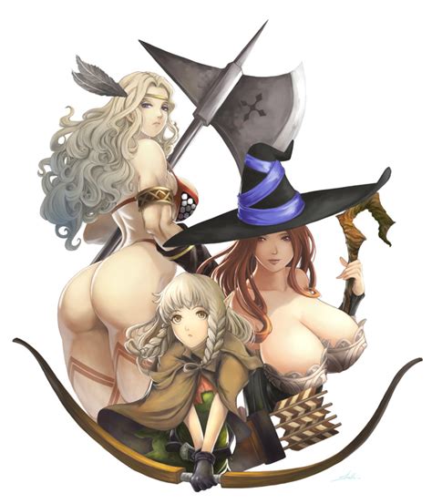 Sorceress Amazon And Elf Dragon S Crown Drawn By Stealthmaria