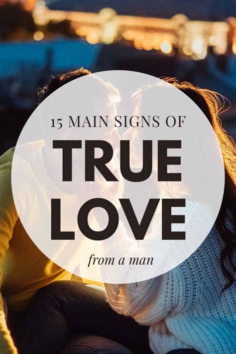 15 signs of true love from a man