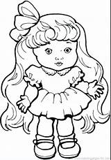 Girl Little Coloring Pages Cute Printable Color Print Getcolorings sketch template