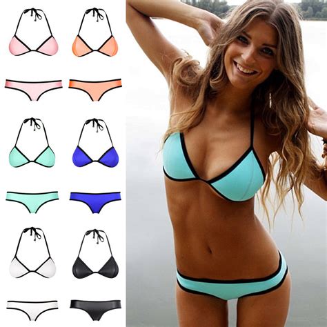 new hot sexy swimwear women girl triangle bikini set bra