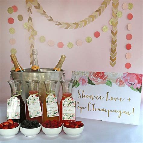 mimosa bar  piece kit floral    wedding favors wedding