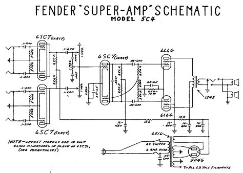 fender super amp  service manual  schematics eeprom repair info  electronics