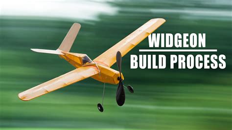 flight rubber powered plane widgeon full build process youtube