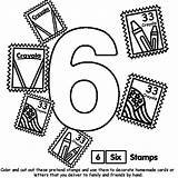 Number Coloring Pages Color Six Crayola Easy Numbers Printable Getcoloringpages Print Au sketch template
