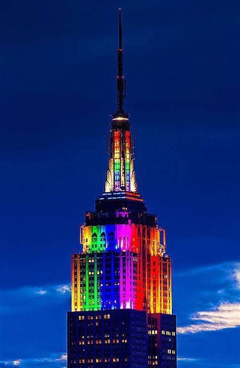 iconic landmarks light up for a rainbow revolution to celebrate same sex marriage ruling and