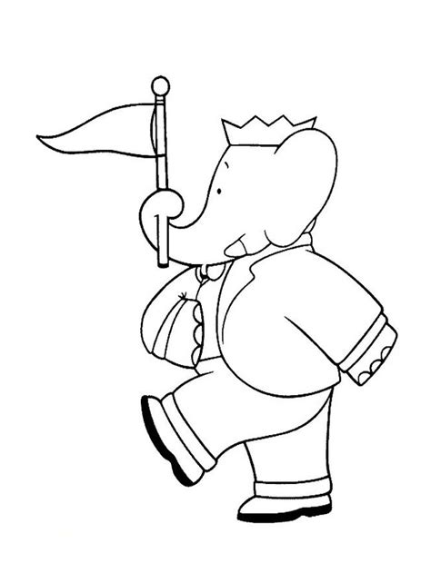 image  babar    color babar kids coloring pages