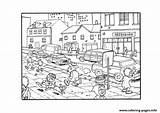 Coloring City Pages Para Crowded Colorear Printable Comunidad Ciudad Imagenes Print La Dibujo Dibujos Urbano Guardado Educima Desde Ville Large sketch template
