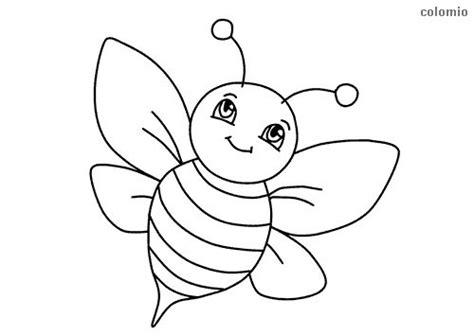 simple bee coloring page abc malvorlagen ausmalbilder malvorlagen tiere