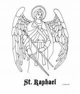 Raphael Archangel Saint Sheets Archangels sketch template