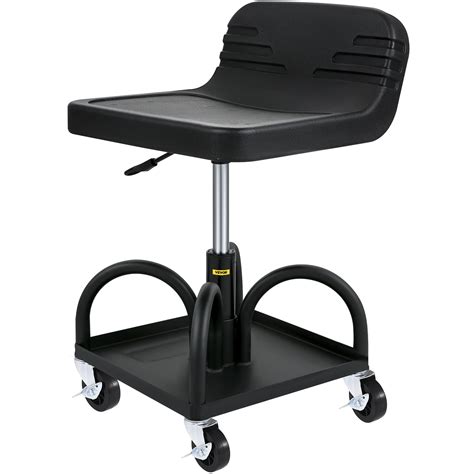 buy vevor rolling garage stool lbs capacity adjustable height