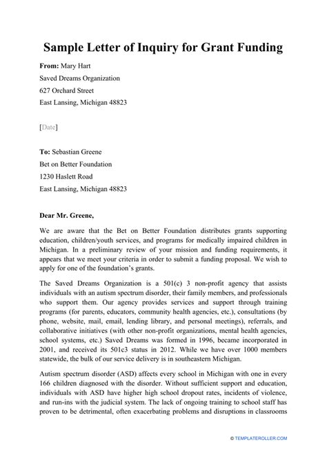 letter  intent   grant proposal onvacationswallcom