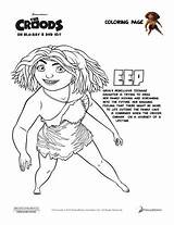 Croods Eep Rebelde Hellokids Dreamworks Aboriginal Coloringpages Grug Ausmalen Dots Activities Sweeps4bloggers Adolescencia sketch template