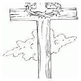 Cross Coloring Wooden Easter Pages Color Back sketch template