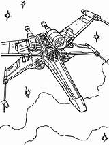Wing Starfighter Coloring Pages Printable Wars Star Categories A4 sketch template