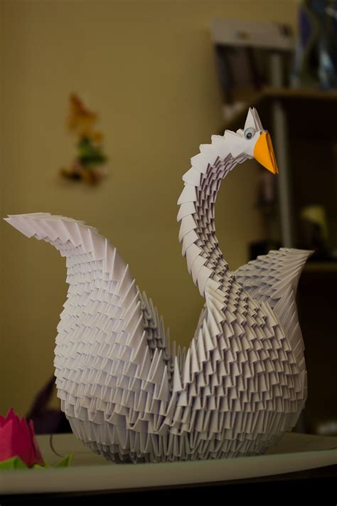 papirvilag  origami hattyu modular origami swan