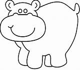 Hippo Drawing Coloring Netart Kids Clipart Clipartbest Color Colori Paintingvalley sketch template