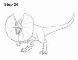 Dilophosaurus Jurassic Regard sketch template