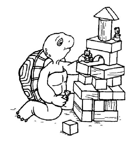 franklin  turtle coloring  printable coloring coloring home