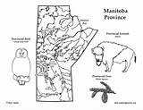 Manitoba Province Map Canadian Canada Location Exploringnature sketch template