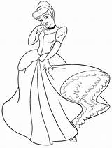Cinderella Coloring Pages Disney Printable Dress Drawing Color Kids Princess Sheets Print Quotes Release Cartoon Zolushka Google Disne sketch template