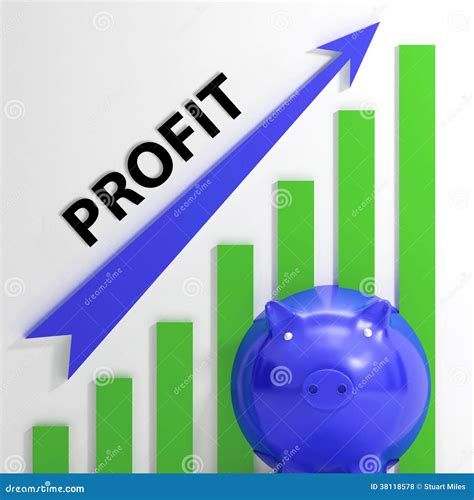 profit graph shows sales revenue  return royalty  stock  image