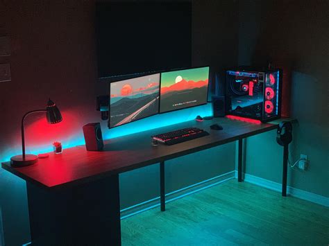 clean gaming setup rbattlestations