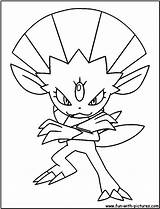 Weavile Coloring Pages Fun sketch template