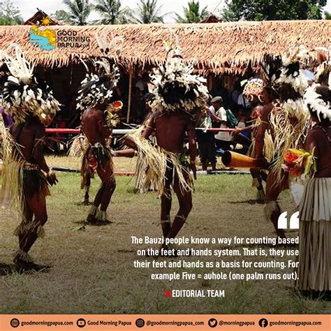 unique counting style   bauzi tribe  papua good morning papua