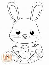 Bunnies Rabbits Easter Preschool Popular Destroyed Simplemomproject sketch template