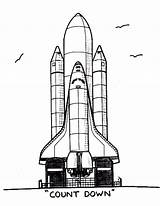 Ausmalbilder Weltall Raumfahrt Malvorlagen Animierte Shuttle sketch template