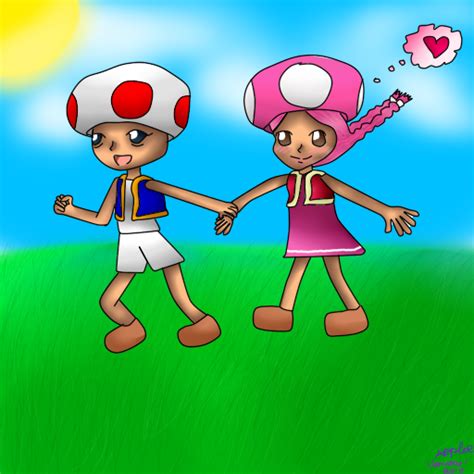 Toad And Toadette Anime Form By Appleemelichaa On Deviantart