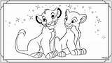 Simba Nala Coloring Lion Walt Leone Fanpop Disegni Colorare sketch template