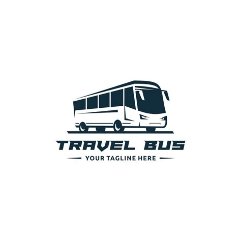 travel bus logo template  white background suitable   design  logo