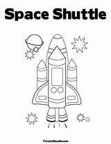 Space Preschool Coloring Shuttle Pages Theme Outer Activities Kids Crafts Sheets Astronaut Template Easy Twistynoodle Unit Planet Needle Colouring Nasa sketch template
