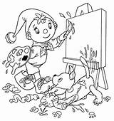 Noddy Coloring Pages Toyland Ultimate sketch template