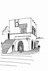 Szkice Architektury Rysunki Architektoniczne Przestrzenne Zagospodarowanie sketch template