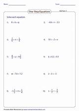 Equations Subtraction Equation Mathworksheets4kids Decimals Fractions Algebra sketch template