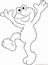 Elmo Dancing Coloring Pages Color Coloringpages101 Sesame Street sketch template