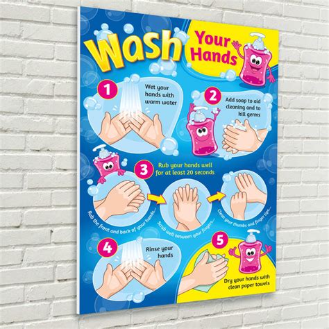wash  hands sign  schools  nurseries hygiene signs