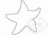 Starfish Template Printable Ocean Animal Coloring Reddit Email Twitter sketch template