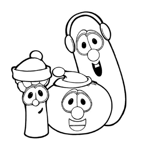 veggie tales coloring page  print print color craft
