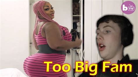 too big the african kim kardashian has a 60 inch booty reacting
