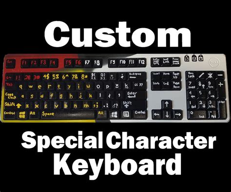 custom special character keyboard  steps  pictures instructables