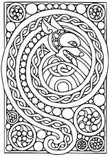 Celtic Coloring Pages Adult Kids Pintar Colouring Moon Dragon Colorear Color Adults Knots Designs Esta Imagen Invitamos Proarte Te Choose sketch template