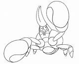 Starters Crabrawler sketch template