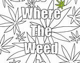 Coloring Weed Leaf Marijuana Drawings Drawing Pot Pages Stoner Step Getdrawings Template Paintingvalley 17kb 270px sketch template